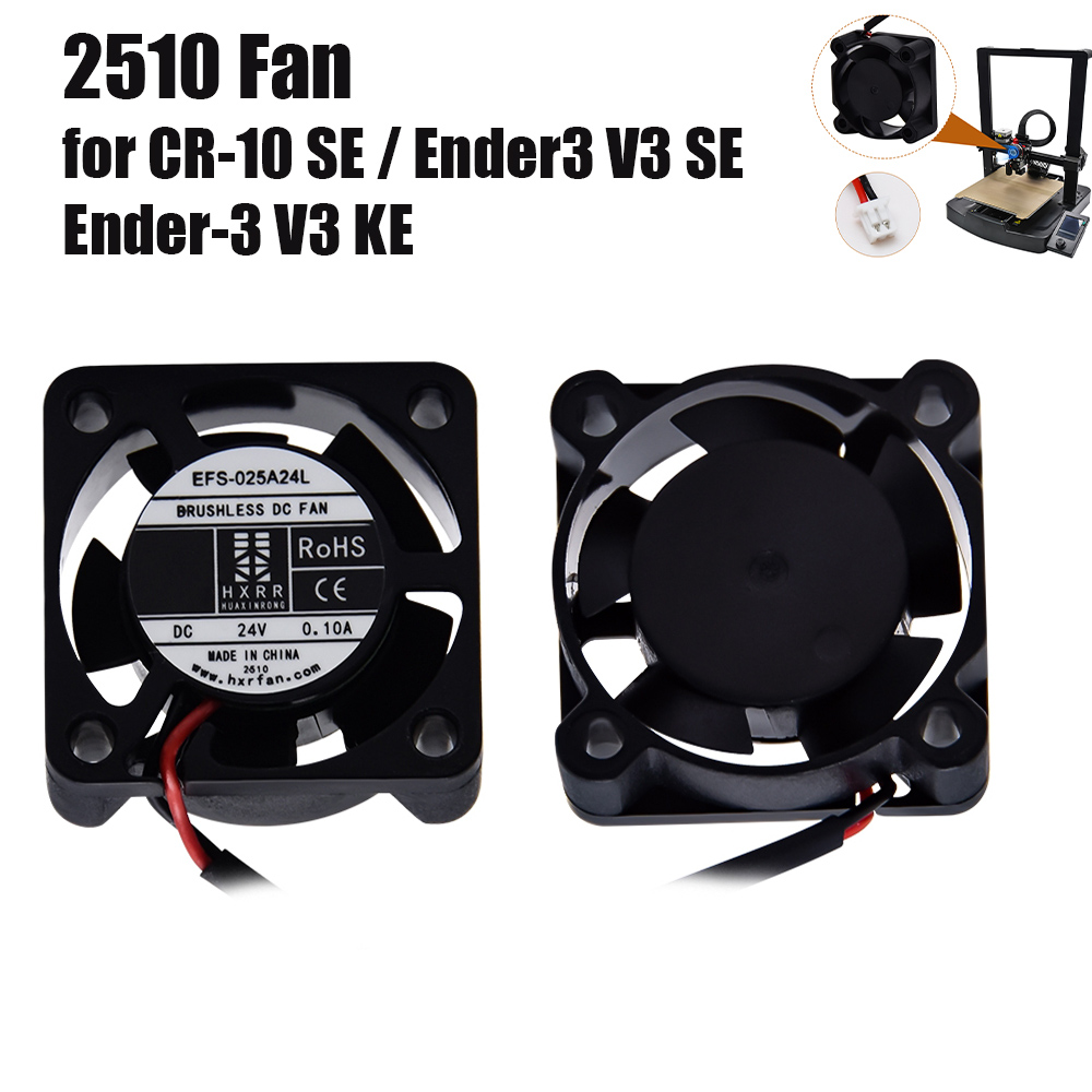 Creality Printer Ender 3 V3 - พัดลมลูกปืน 2510 สำหรับเครื่องพิมพ์ 3 มิติ Ender