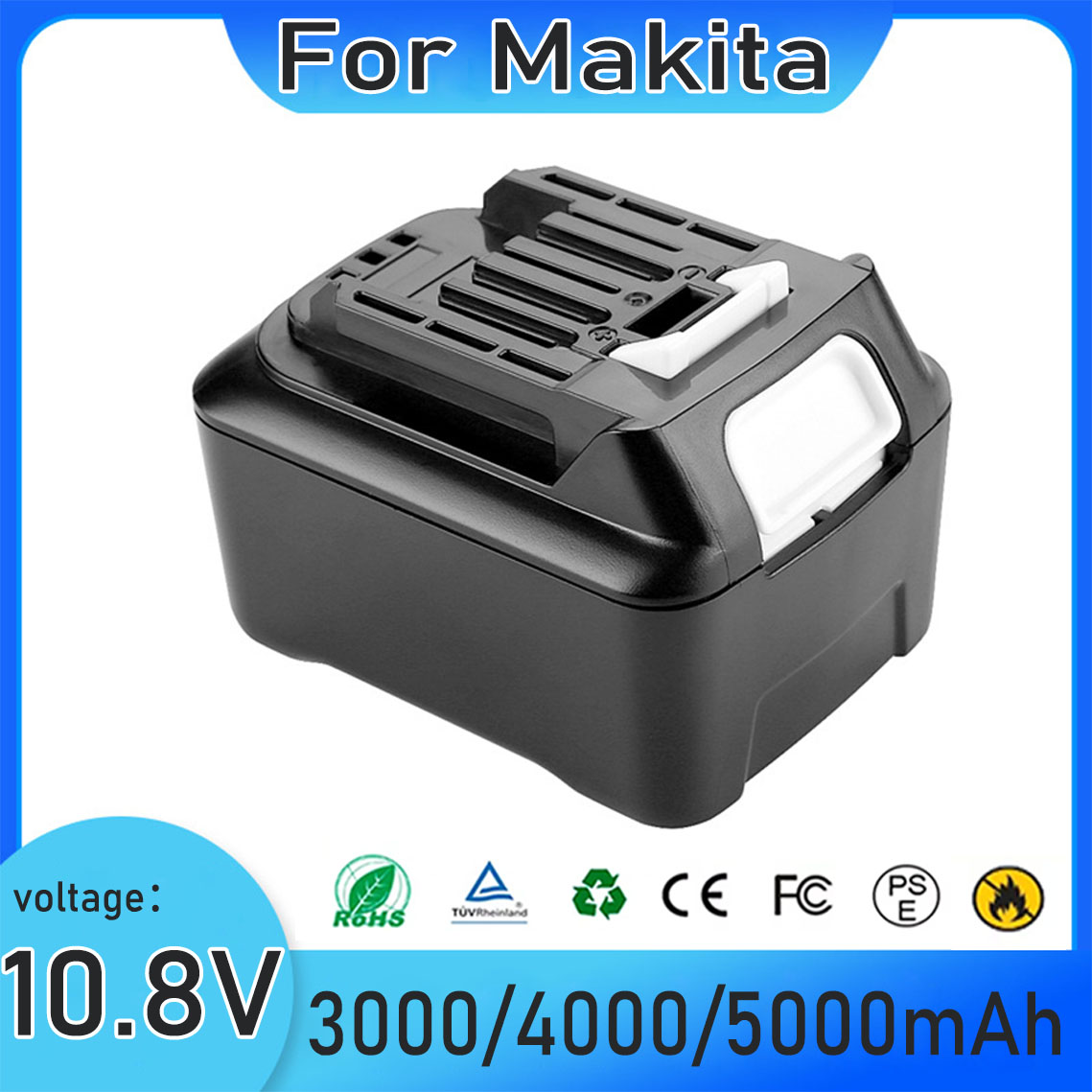 Makita Drill Hp1640 - K 5000mAh 10.8V สําหรับ Makita 197390-1