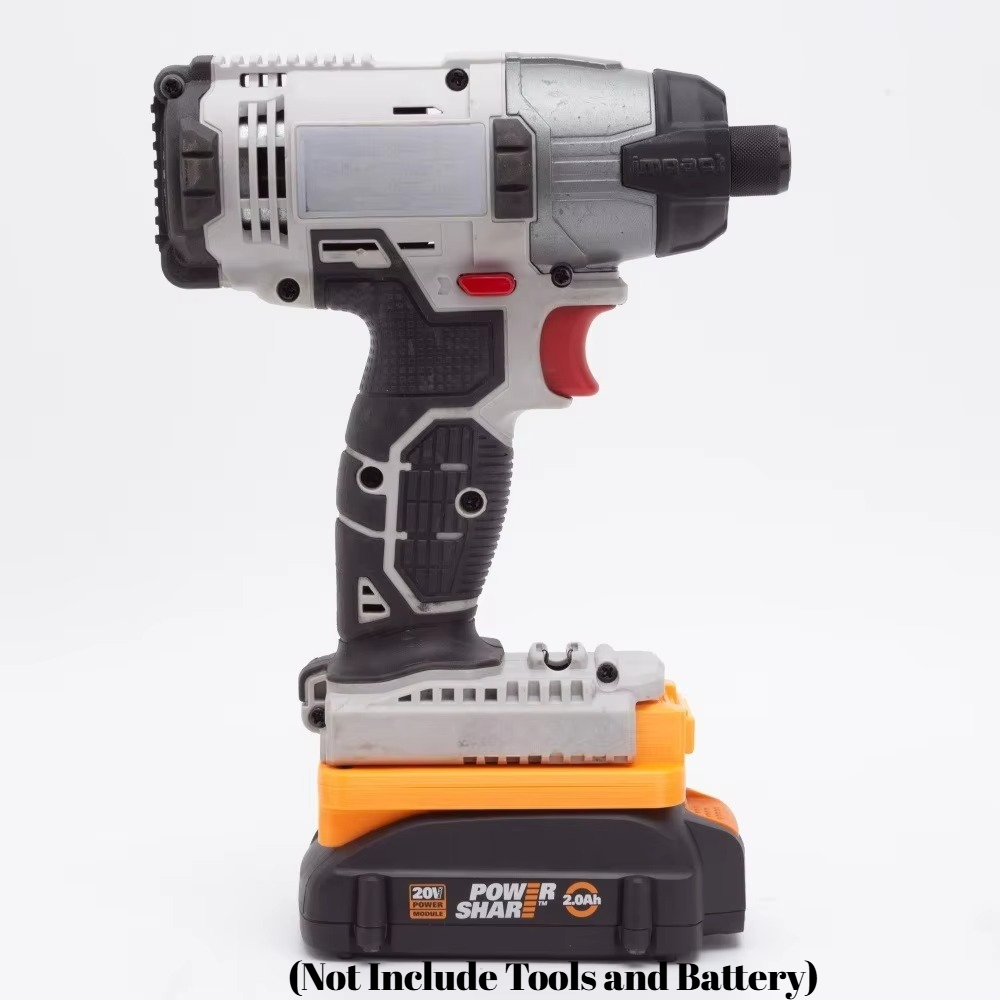 Black+Decker Tool 20V Max - อะแดปเตอร์แปลงสำหรับแบตเตอรี่ Worx 20V 6 พิน ใช้กับเครื่องมือ