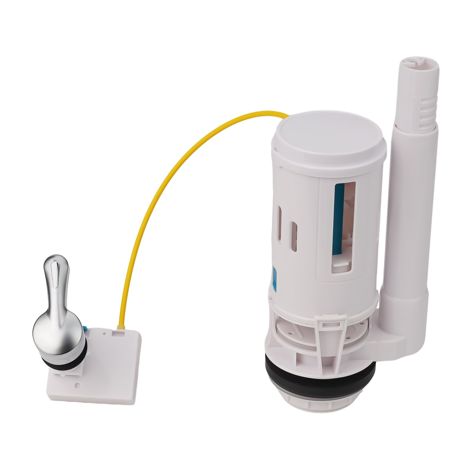 Toilet Fill Valve - วาล์วควบคุมการระบายน้ำแบบคู่ อุปกรณ์เสริมในห้องน้ำ วาล์วระบายน้ำ วาล์วโอเวอร์โฟลว์ อะไหล่ก้านโยก ถังเก็บน้ำในห้องน้ำ
