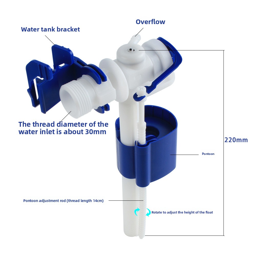 ชุดวาล์วเติมน้ำ + วาล์วล้าง ใช - Toilet Fill Valve บทวิจารณ์และราคา