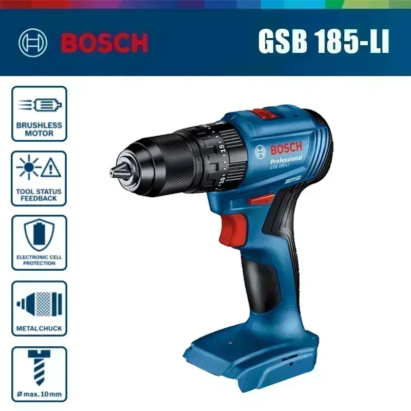 สว่านกระแทกไร้สายแบบมอเตอร์ไร้ - Bosch Drill Gsb 18V บทวิจารณ์และราคา