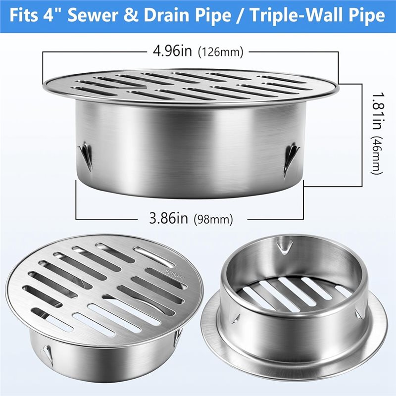 RMWIN-ฝาปิดท่อระบายน้ำสแตนเลส  - Drain Pipe Clip บทวิจารณ์และราคา