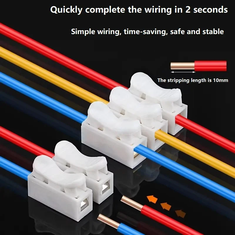 ขั้วต่อสายไฟแบบกด CH2 จำนวน 50 - Push Fit Connector บทวิจารณ์และราคา